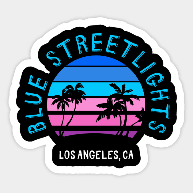 Blue Streetlights Band Logo Sticker by Annie Jakes Novel Merch